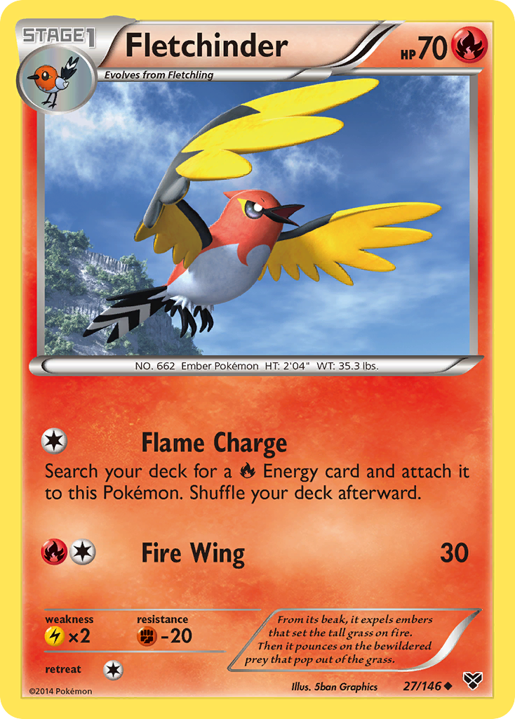 Fletchinder (27/146) [XY: Base Set] | Mindsight Gaming