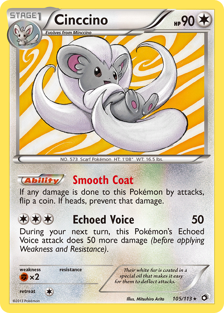 Cinccino (105/113) [Black & White: Legendary Treasures] | Mindsight Gaming