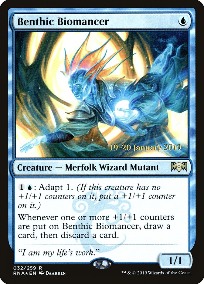 Benthic Biomancer [Ravnica Allegiance Prerelease Promos] | Mindsight Gaming