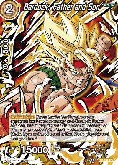 Bardock, Father and Son (Reprint) (DB1-100) [Battle Evolution Booster] | Mindsight Gaming