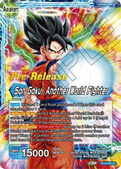 Son Goku // Son Goku, Another World Fighter (BT18-030) [Dawn of the Z-Legends Prerelease Promos] | Mindsight Gaming