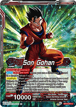 Son Gohan // Son Gohan, the Power of Duty (BT14-001) [Cross Spirits] | Mindsight Gaming