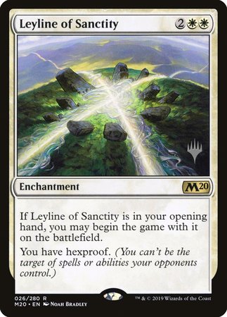 Leyline of Sanctity [Core Set 2020 Promos] | Mindsight Gaming