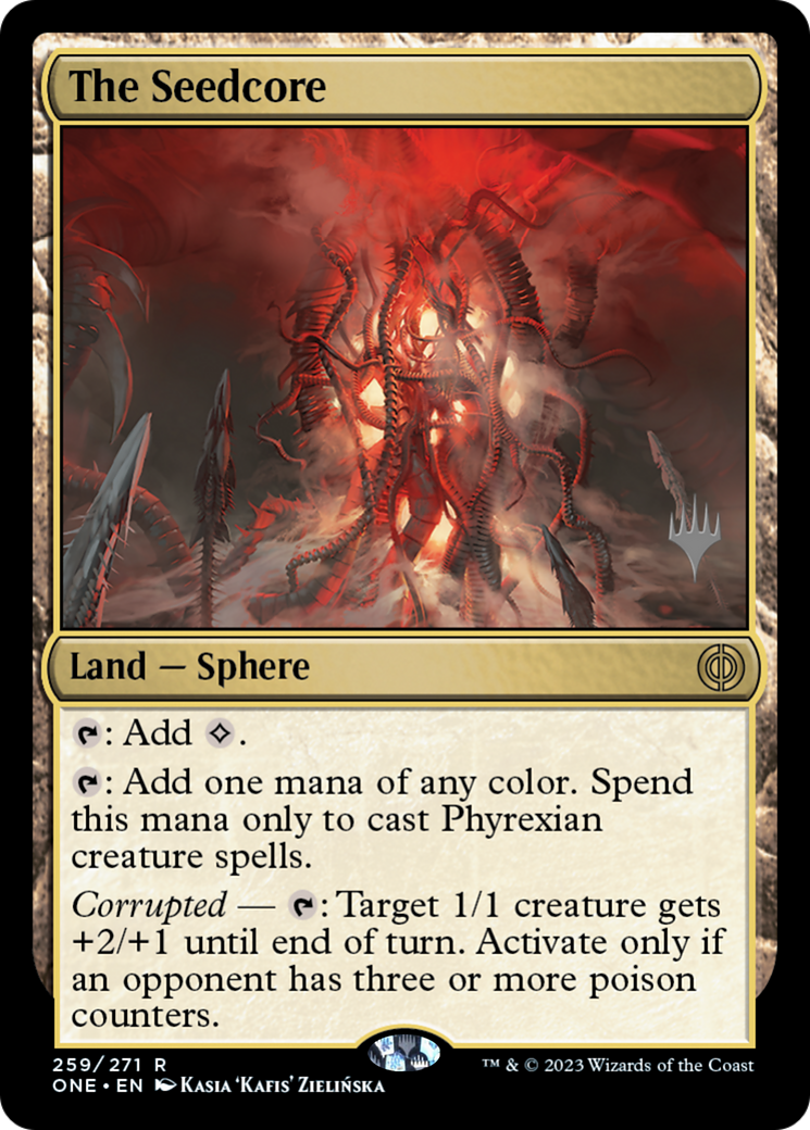 The Seedcore (Promo Pack) [Phyrexia: All Will Be One Promos] | Mindsight Gaming