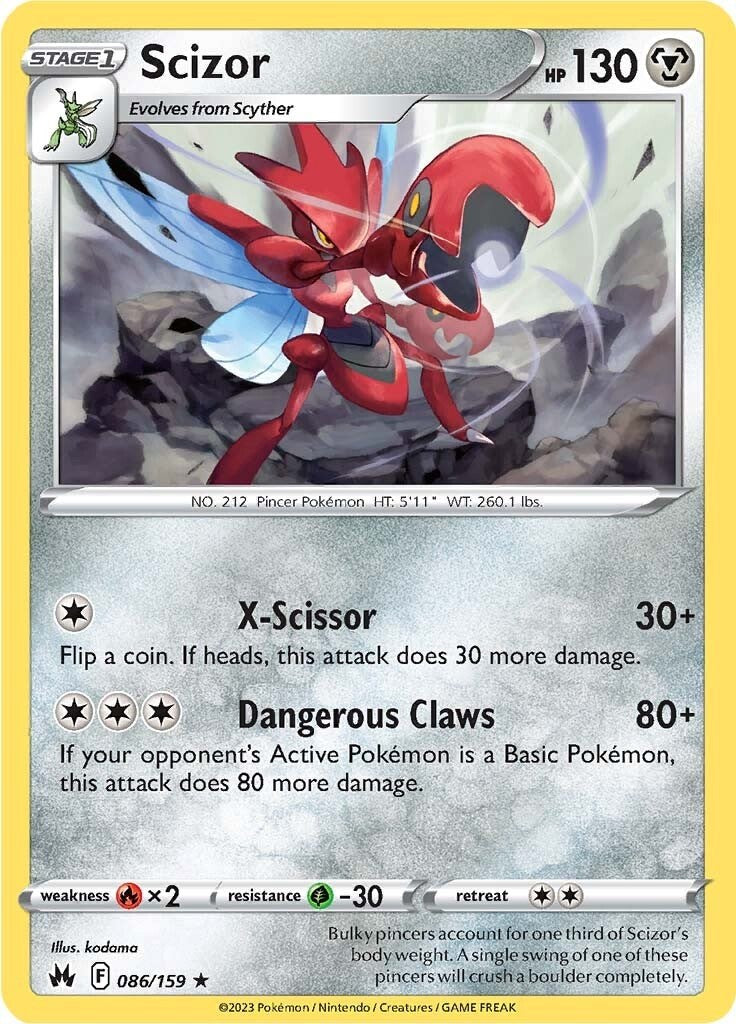 Scizor (086/159) [Sword & Shield: Crown Zenith] | Mindsight Gaming