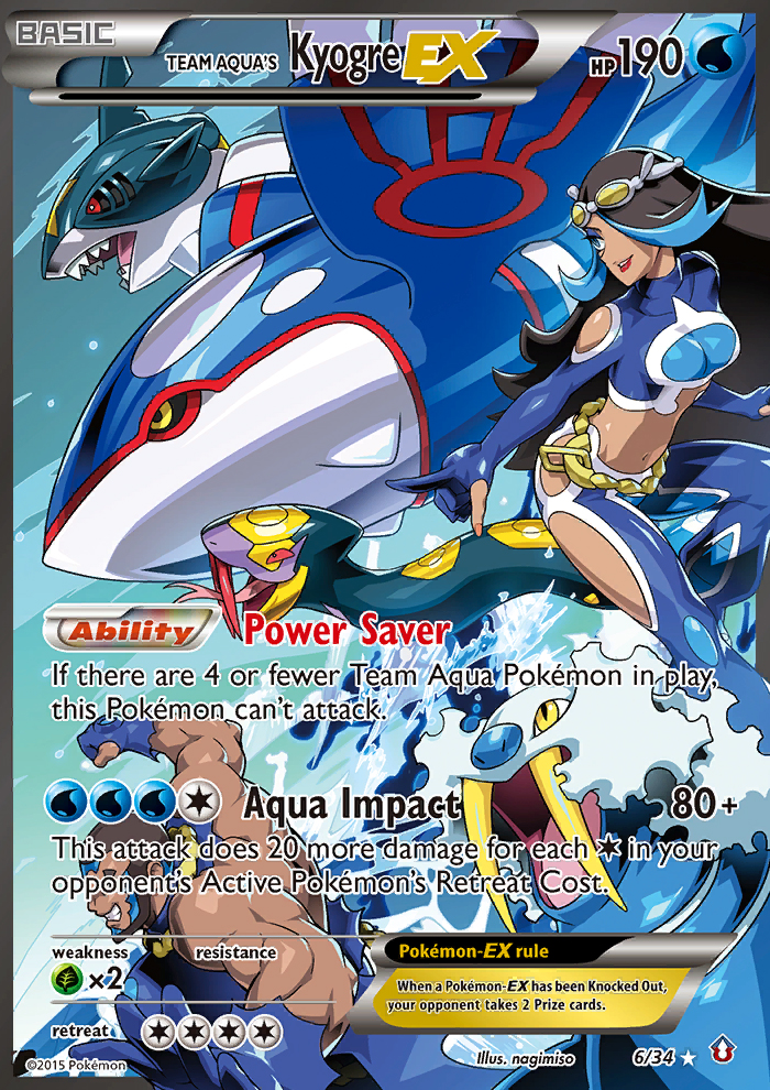 Team Aqua's Kyogre EX (6/34) [XY: Double Crisis] | Mindsight Gaming