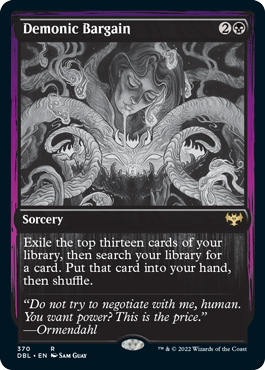 Demonic Bargain [Innistrad: Double Feature] | Mindsight Gaming