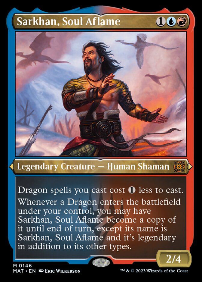 Sarkhan, Soul Aflame (Foil Etched) [March of the Machine: The Aftermath] | Mindsight Gaming