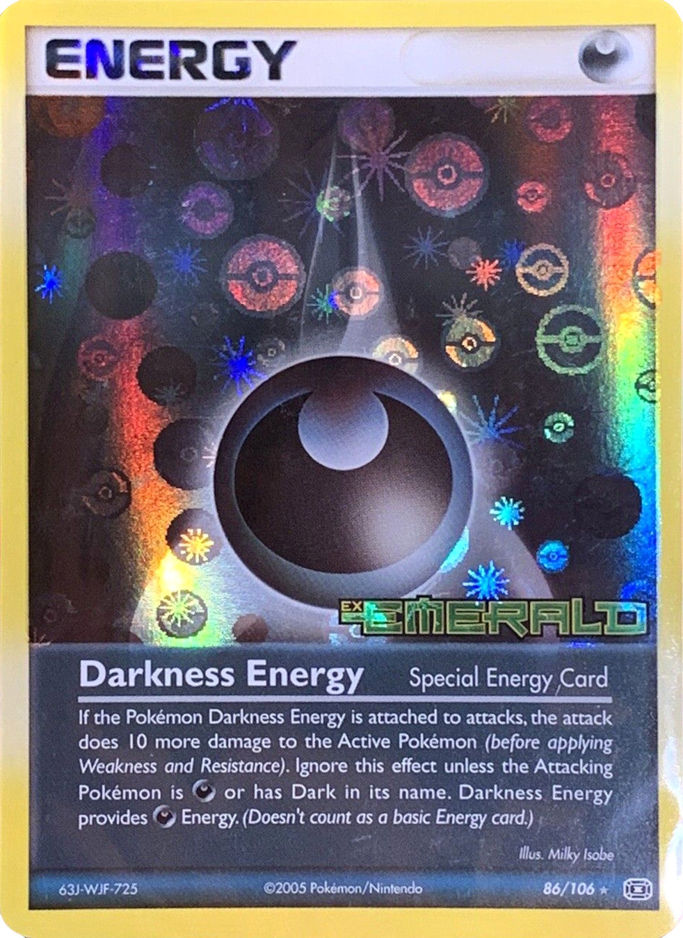 Darkness Energy (86/106) (Stamped) [EX: Emerald] | Mindsight Gaming