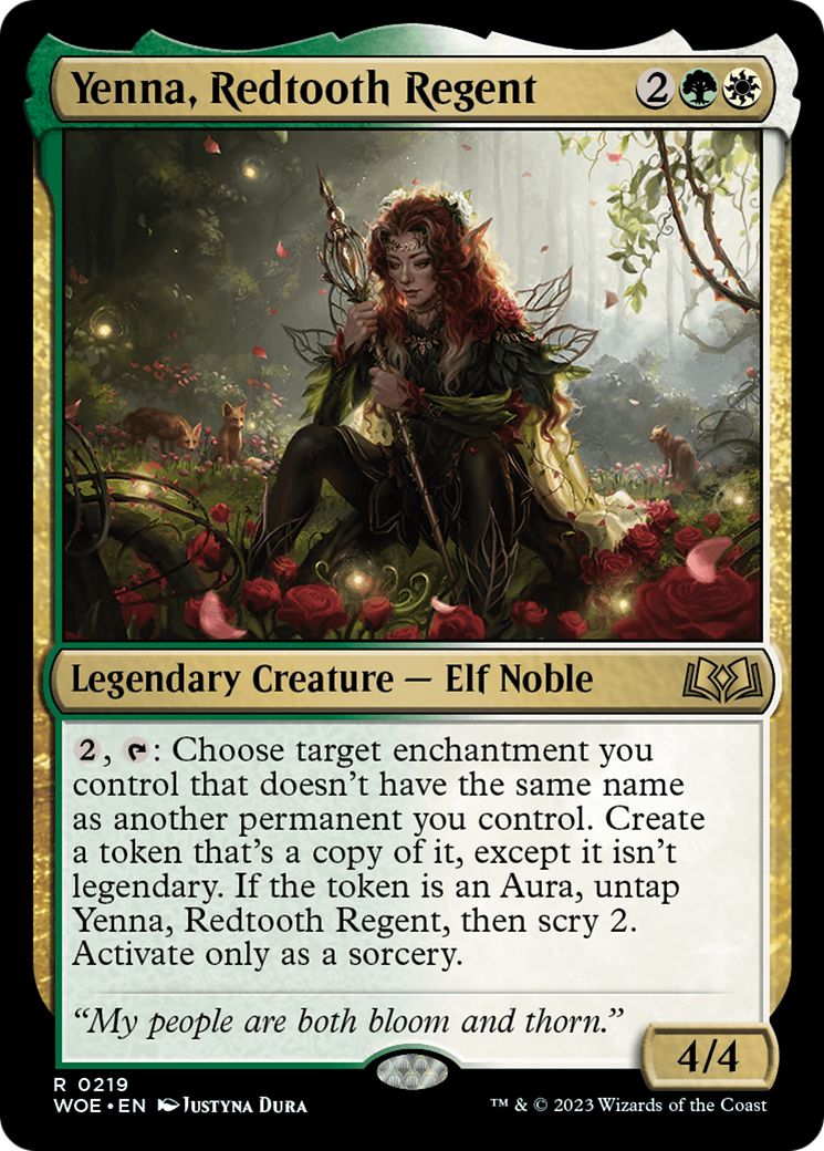 Yenna, Redtooth Regent [Wilds of Eldraine Prerelease Promos] | Mindsight Gaming