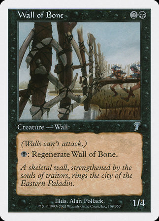 Wall of Bone [Seventh Edition] | Mindsight Gaming