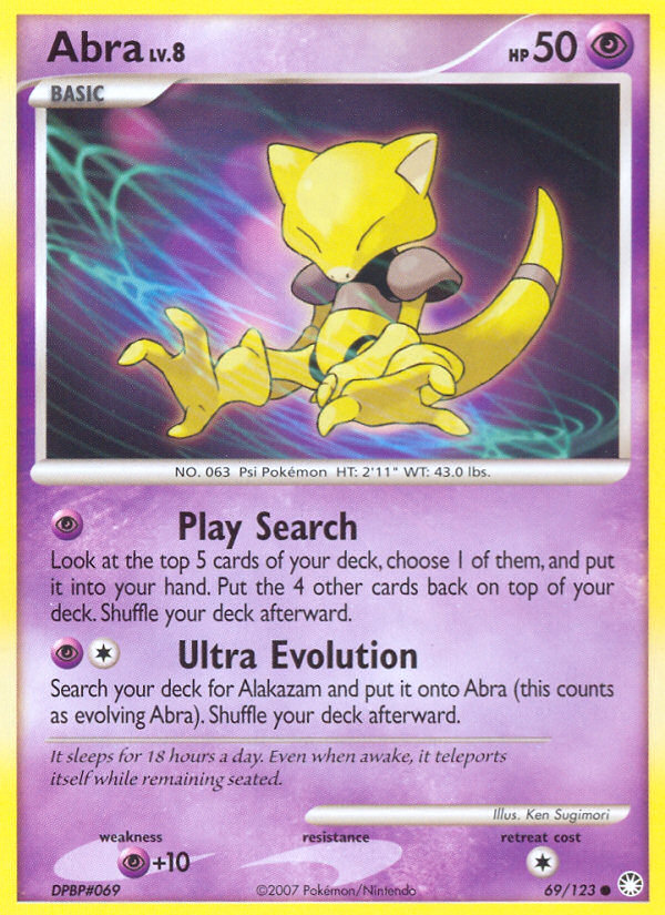 Abra (69/123) [Diamond & Pearl: Mysterious Treasures] | Mindsight Gaming