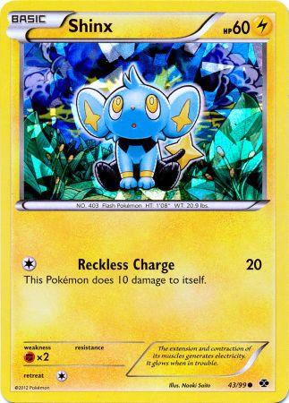 Shinx (43/99) (Cracked Ice Holo) (Blister Exclusive) [Black & White: Next Destinies] | Mindsight Gaming