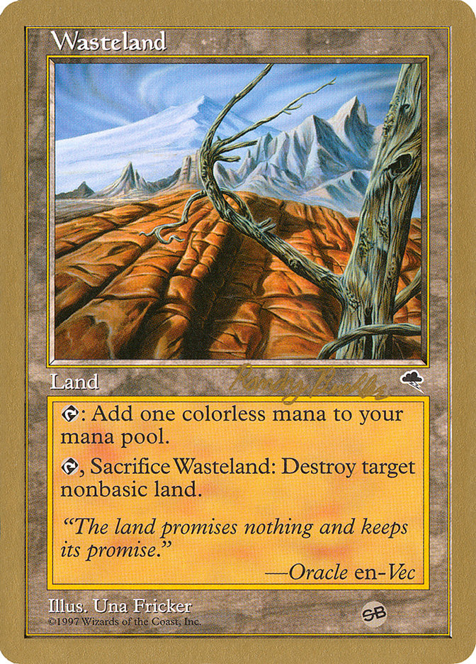 Wasteland (Randy Buehler) (SB) [World Championship Decks 1998] | Mindsight Gaming