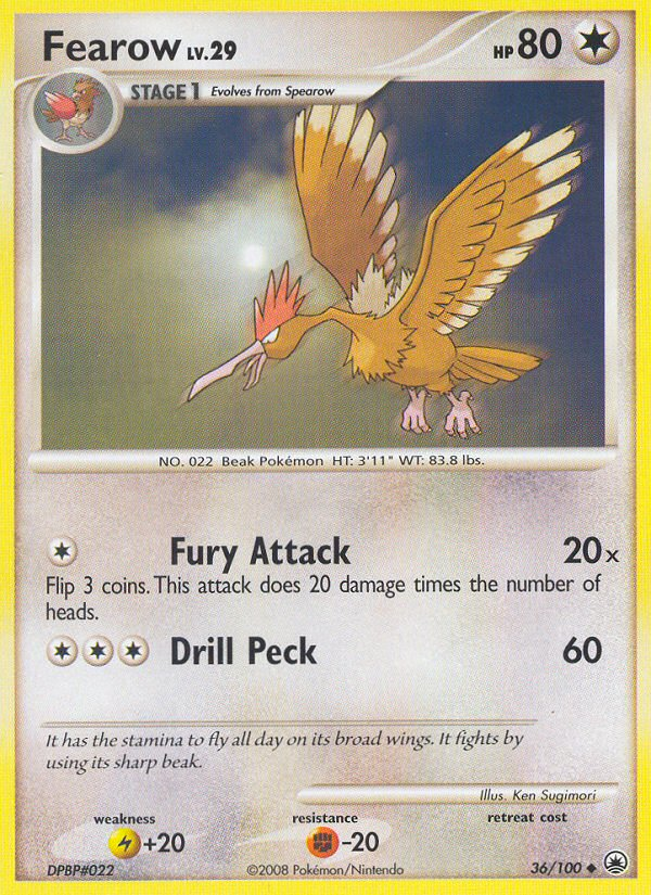 Fearow (36/100) [Diamond & Pearl: Majestic Dawn] | Mindsight Gaming