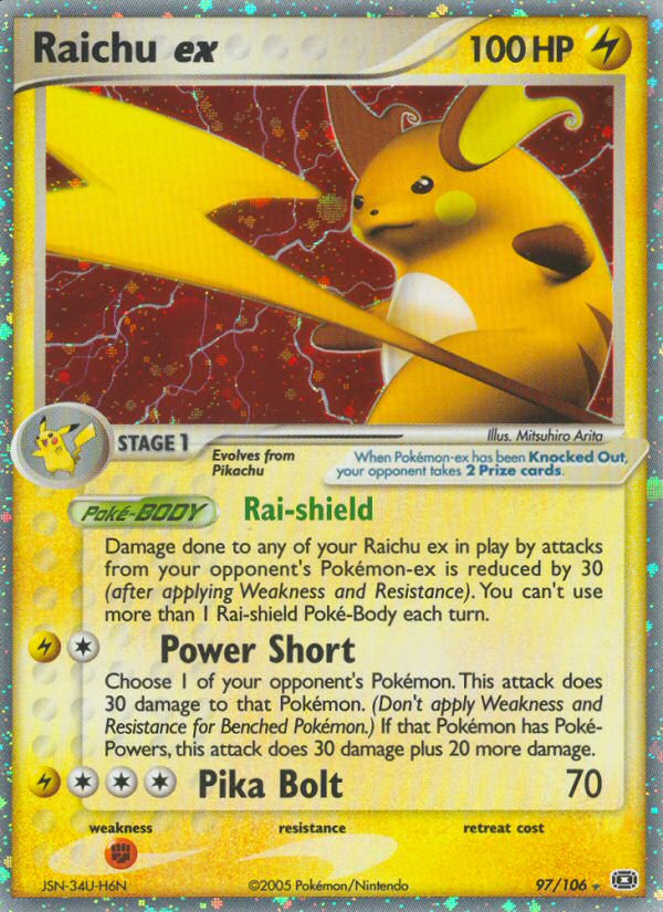 Raichu ex (97/106) [EX: Emerald] | Mindsight Gaming