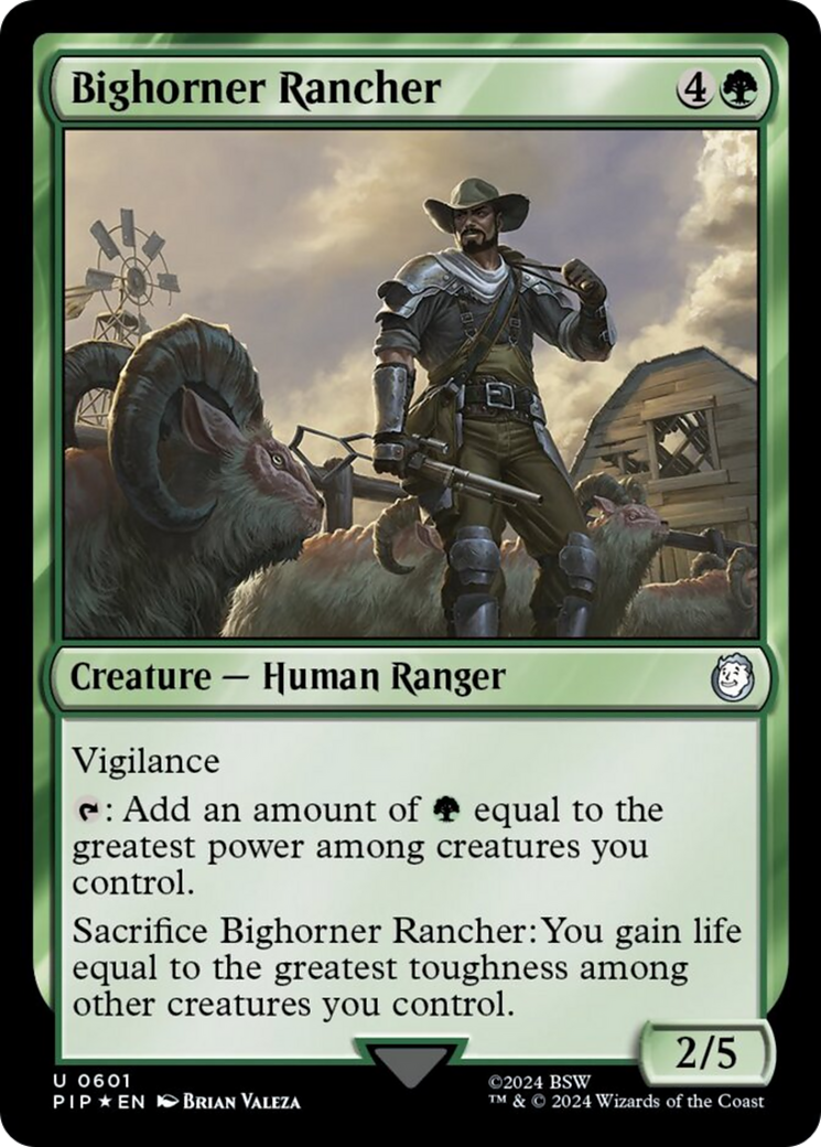 Bighorner Rancher (Surge Foil) [Fallout] | Mindsight Gaming
