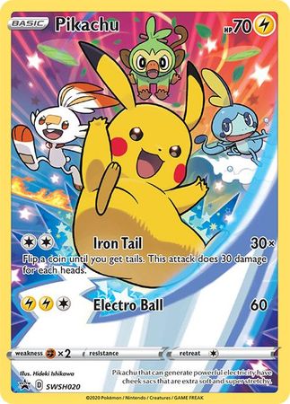 Pikachu (SWSH020) [Sword & Shield: Black Star Promos] | Mindsight Gaming