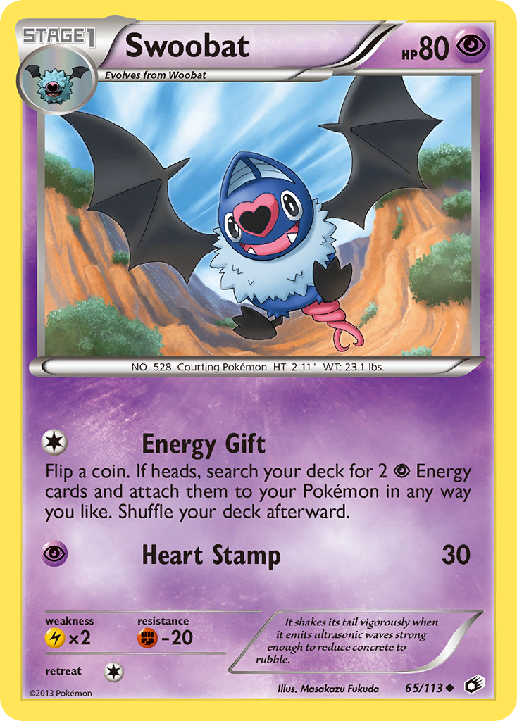 Swoobat (65/113) [Black & White: Legendary Treasures] | Mindsight Gaming