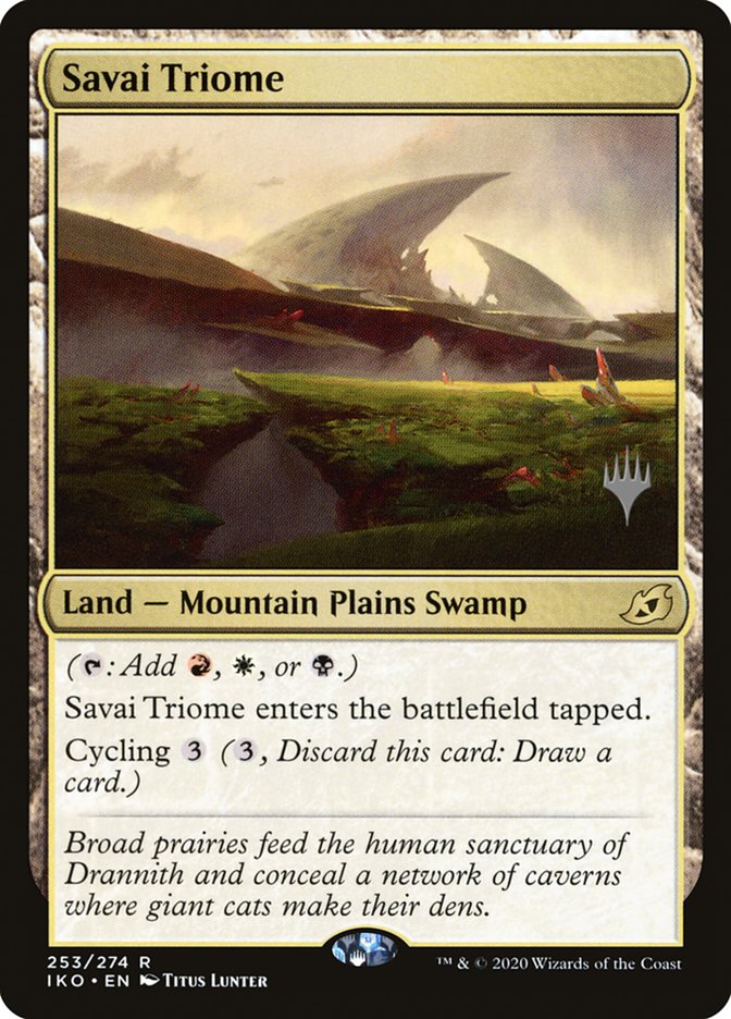 Savai Triome (Promo Pack) [Ikoria: Lair of Behemoths Promos] | Mindsight Gaming