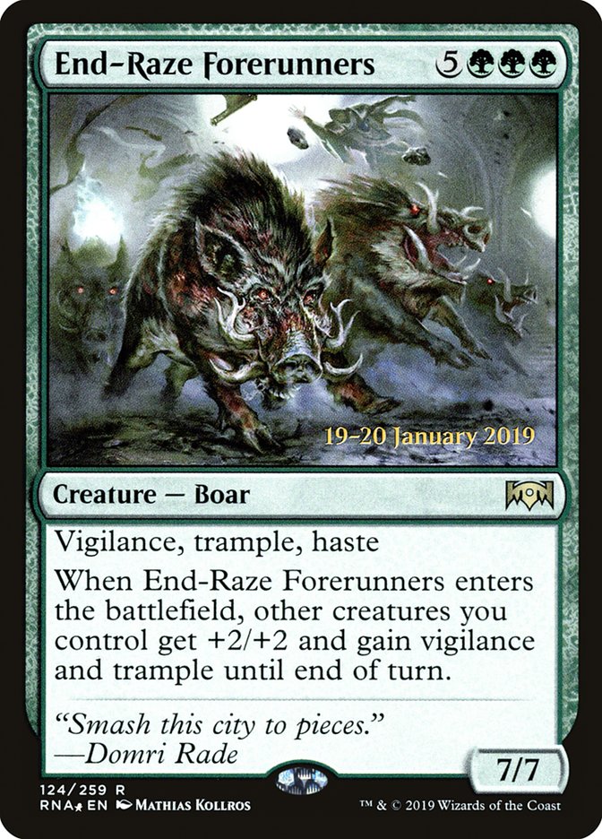 End-Raze Forerunners [Ravnica Allegiance Prerelease Promos] | Mindsight Gaming