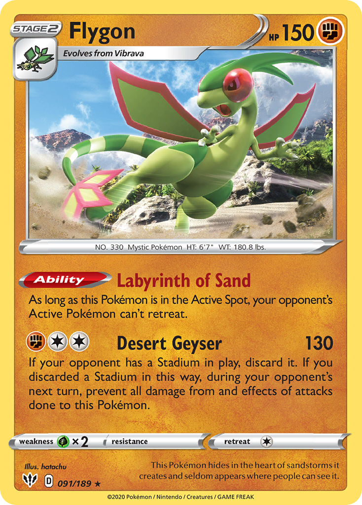 Flygon (091/189) [Sword & Shield: Darkness Ablaze] | Mindsight Gaming