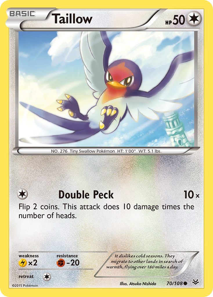 Taillow (70/108) [XY: Roaring Skies] | Mindsight Gaming