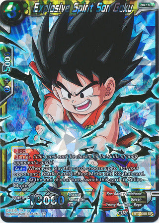 Explosive Spirit Son Goku (Shatterfoil) (BT3-088) [Dragon Brawl] | Mindsight Gaming