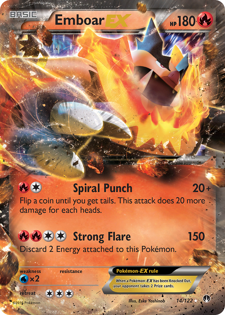 Emboar EX (14/122) [XY: BREAKpoint] | Mindsight Gaming