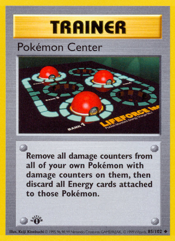 Pokemon Center (85/102) (Shadowless) [Base Set 1st Edition] | Mindsight Gaming