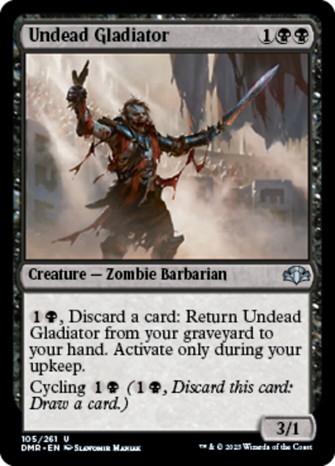 Undead Gladiator [Dominaria Remastered] | Mindsight Gaming