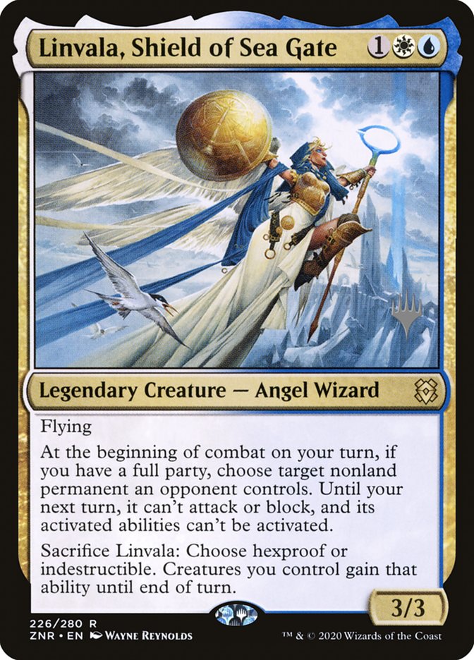 Linvala, Shield of Sea Gate (Promo Pack) [Zendikar Rising Promos] | Mindsight Gaming