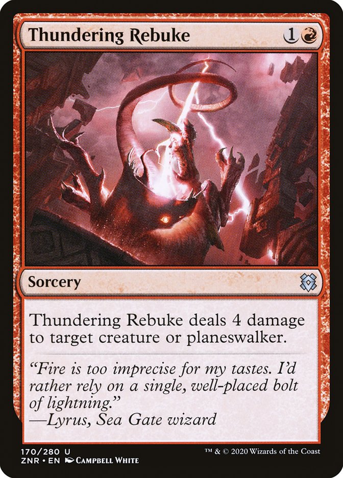 Thundering Rebuke [Zendikar Rising] | Mindsight Gaming