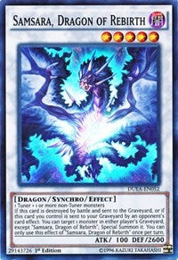 Samsara, Dragon of Rebirth [DUEA-EN052] Super Rare | Mindsight Gaming