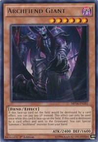 Archfiend Giant [MP14-EN181] Rare | Mindsight Gaming