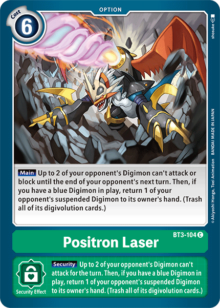 Positron Laser [BT3-104] [Release Special Booster Ver.1.5] | Mindsight Gaming