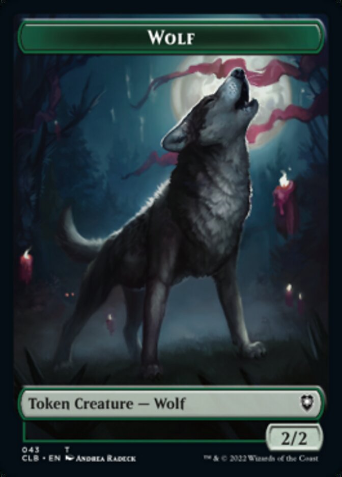 Wolf // Insect Double-sided Token [Commander Legends: Battle for Baldur's Gate Tokens] | Mindsight Gaming