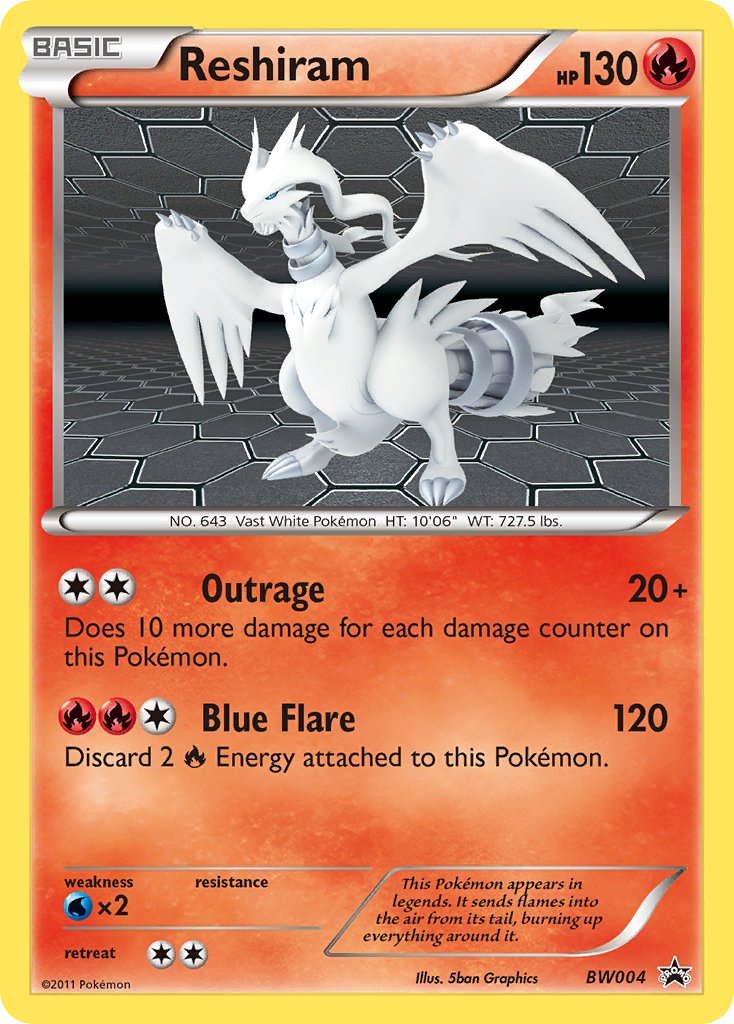 Reshiram (BW004) [Black & White: Black Star Promos] | Mindsight Gaming