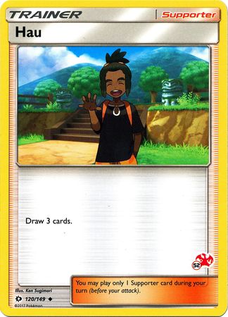 Hau (120/149) (Charizard Stamp #52) [Battle Academy 2020] | Mindsight Gaming