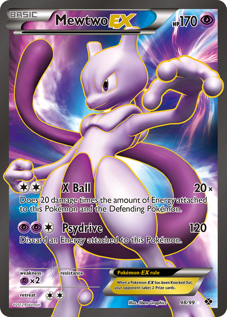 Mewtwo EX (98/99) [Black & White: Next Destinies] | Mindsight Gaming