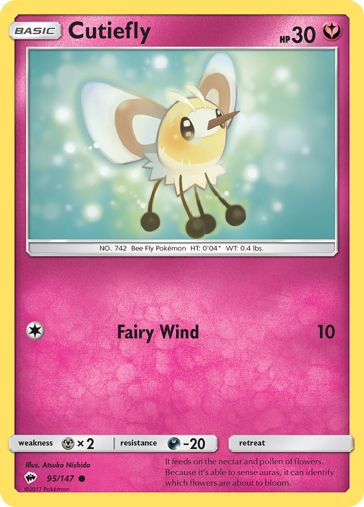 Cutiefly (95/147) [Sun & Moon: Burning Shadows] | Mindsight Gaming