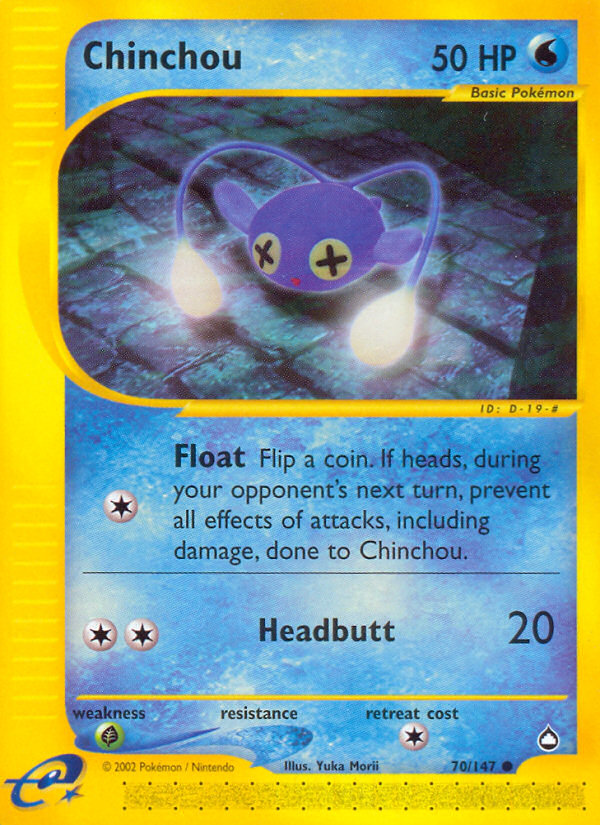 Chinchou (70/147) [Aquapolis] | Mindsight Gaming