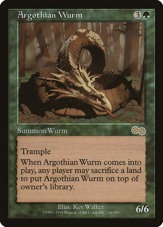 Argothian Wurm [Urza's Saga] | Mindsight Gaming