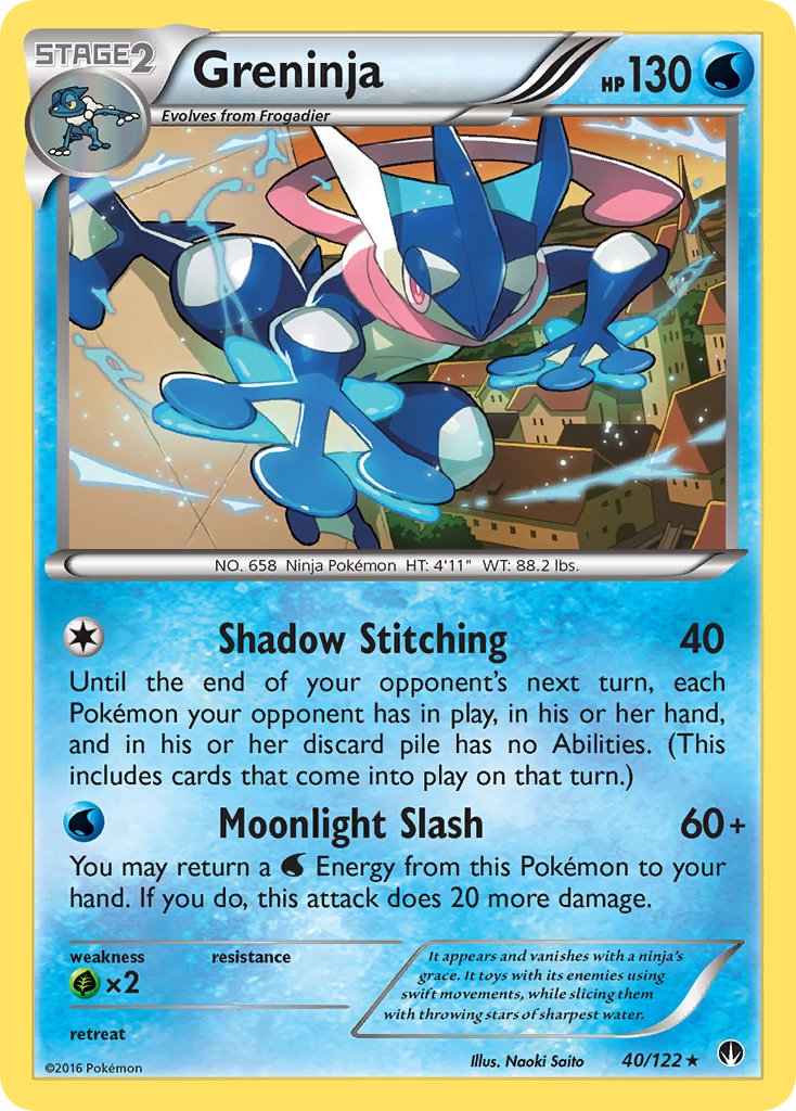 Greninja (40/122) (Theme Deck Exclusive) [XY: BREAKpoint] | Mindsight Gaming