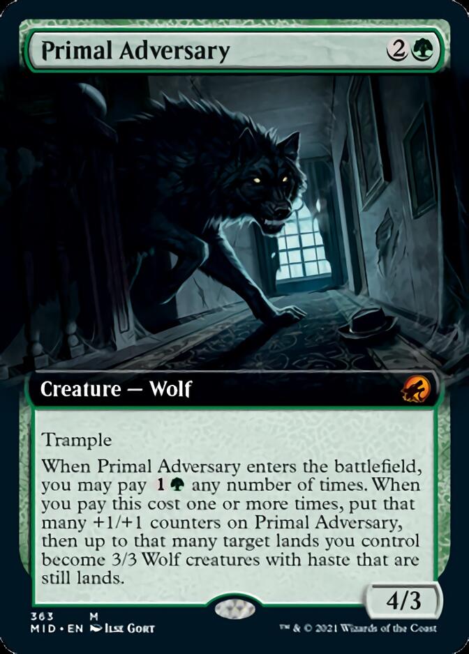 Primal Adversary (Extended) [Innistrad: Midnight Hunt] | Mindsight Gaming