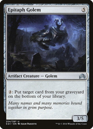 Epitaph Golem [Shadows over Innistrad] | Mindsight Gaming