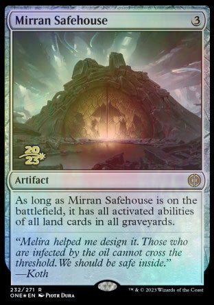 Mirran Safehouse [Phyrexia: All Will Be One Prerelease Promos] | Mindsight Gaming