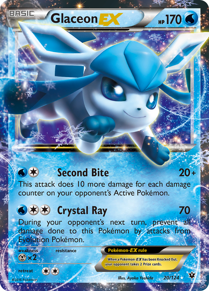 Glaceon EX (20/124) [XY: Fates Collide] | Mindsight Gaming