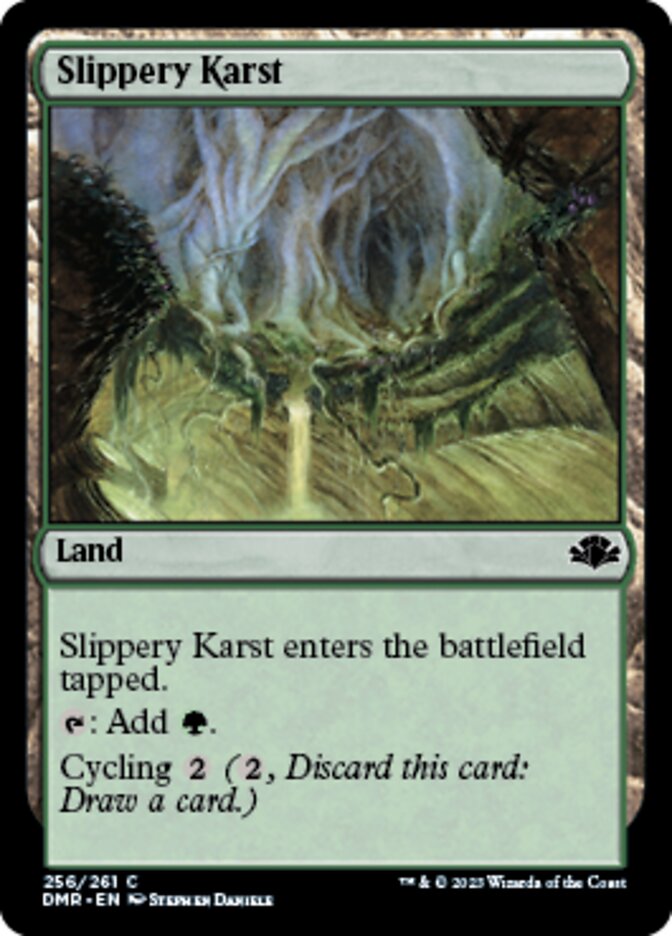 Slippery Karst [Dominaria Remastered] | Mindsight Gaming