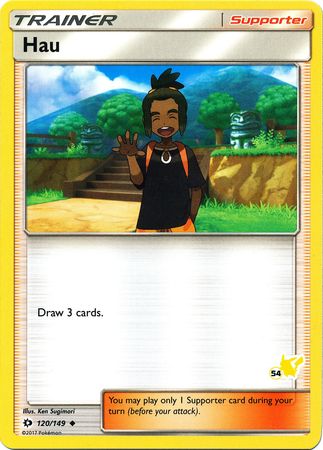 Hau (120/149) (Pikachu Stamp #54) [Battle Academy 2020] | Mindsight Gaming